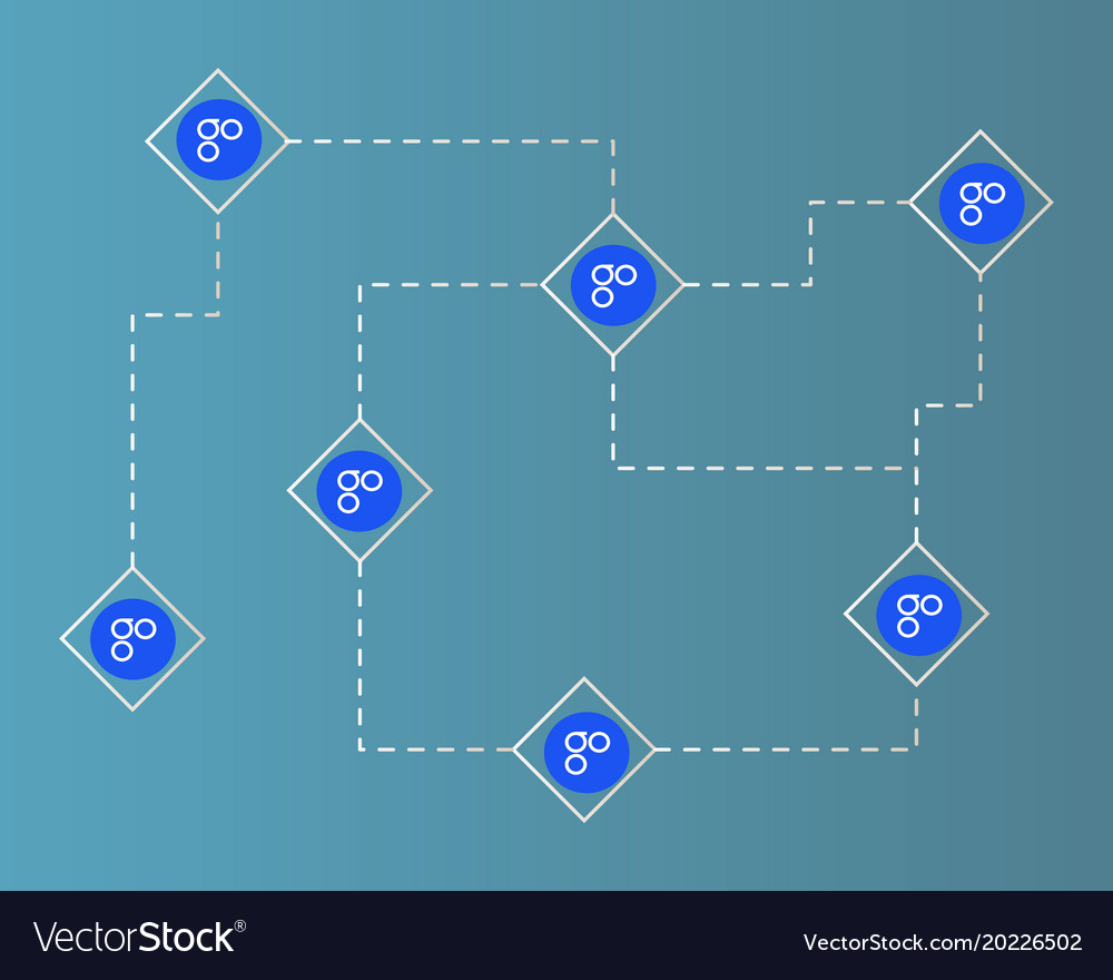 Background concept blockchain omisego