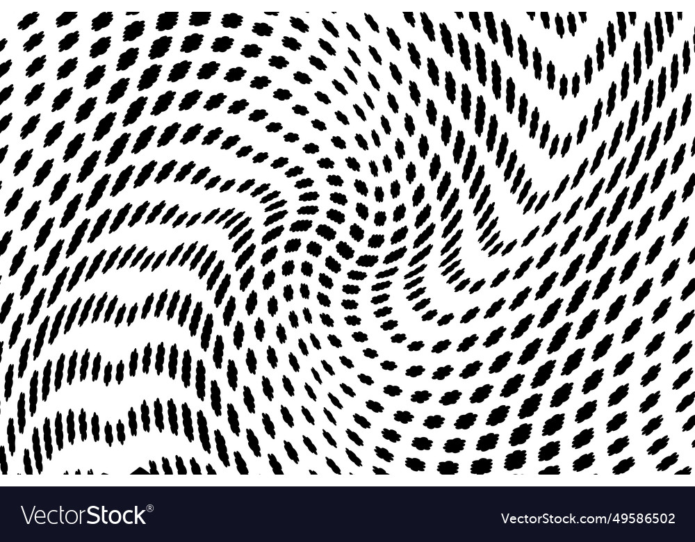Dotted wave pattern background vector image Dotted wave pattern background