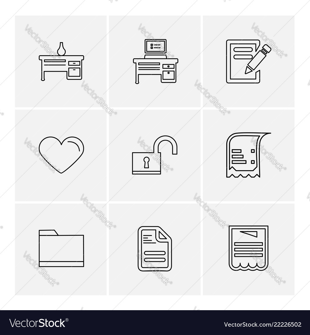 Files document clipboard write eps icons set