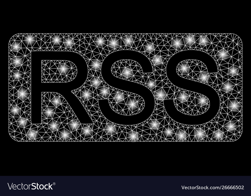 Flare mesh carcass rss with spots vector image Flare mesh carcass rss with spots