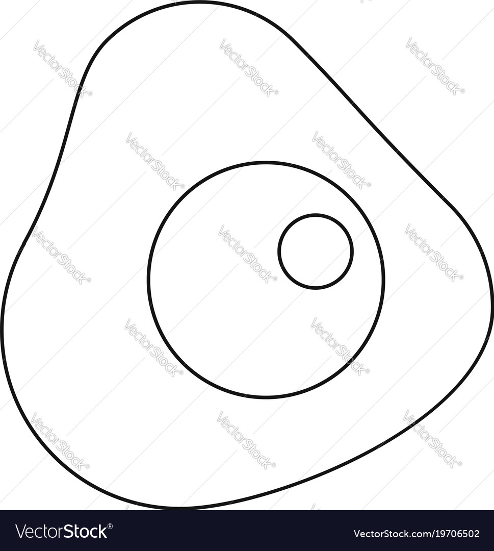 fried egg icon outline