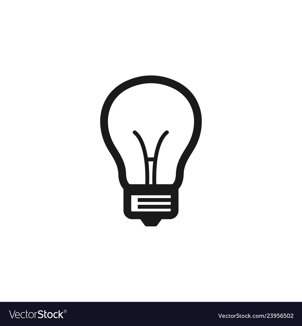 Lamp icon design template Vector Image Lamp icon design template