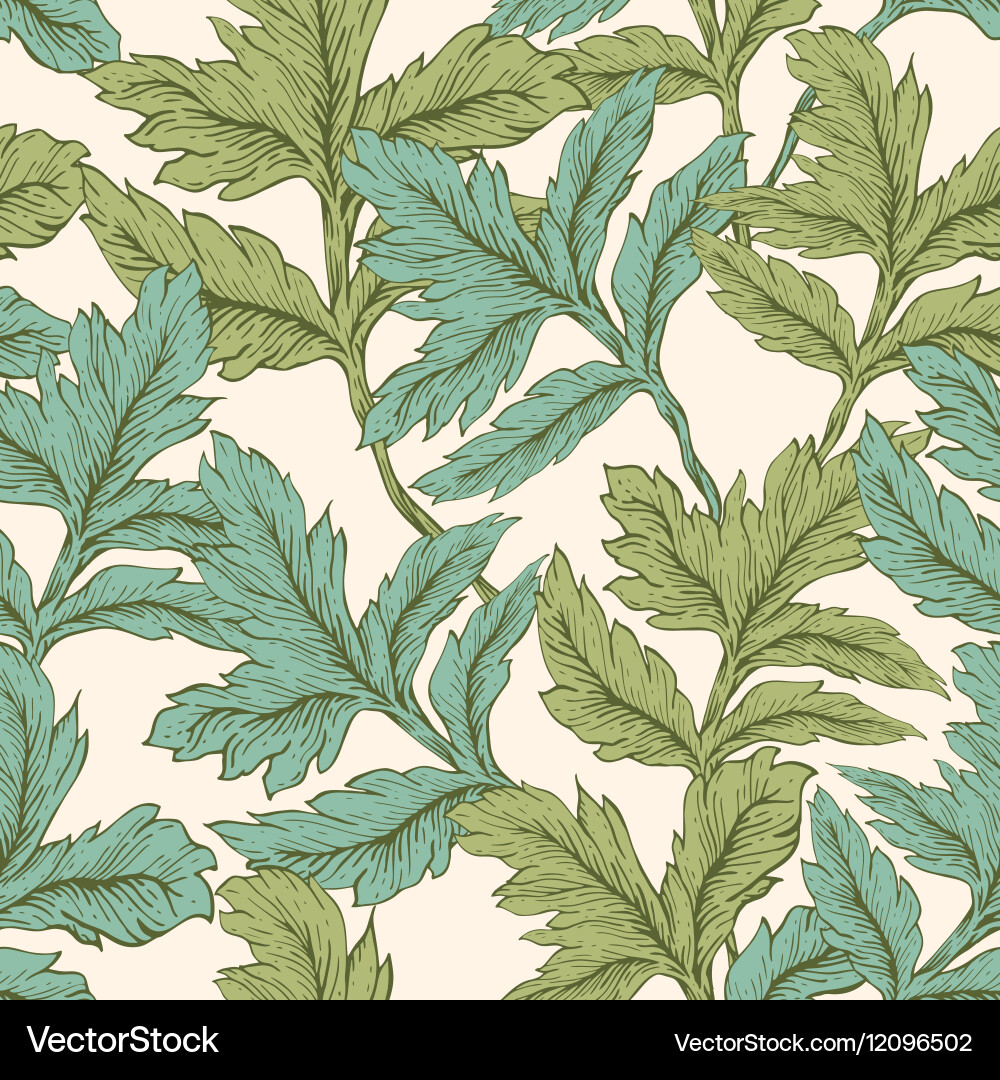 Leaves Background seamless Royalty Free Vector Image
