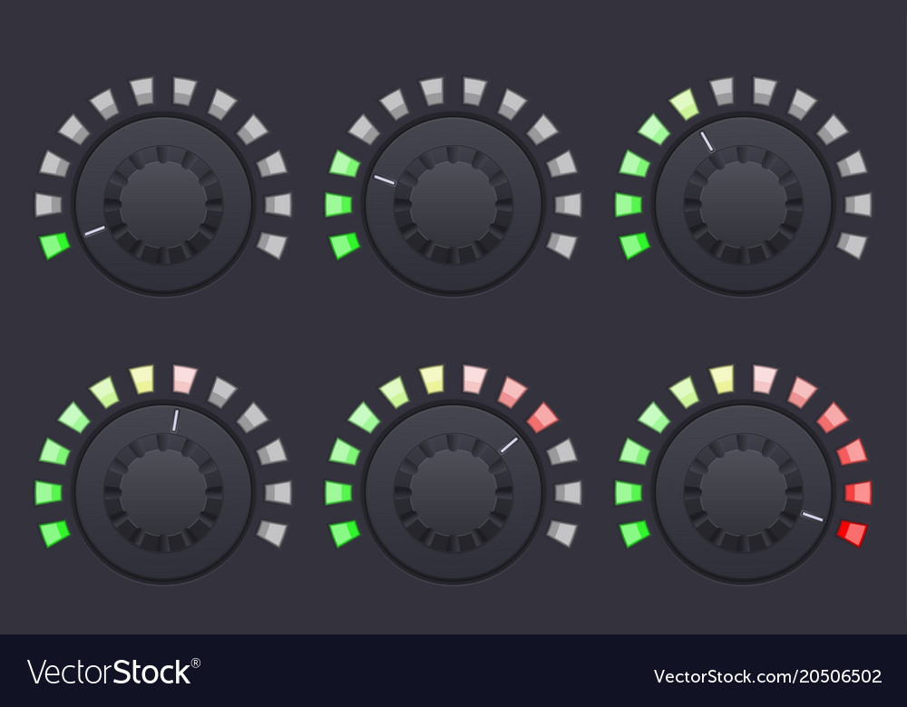 Navigation round knob buttons volume control