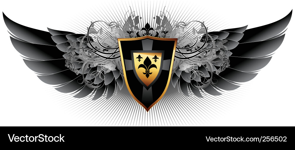 Ornamental shield Royalty Free Vector Image - VectorStock