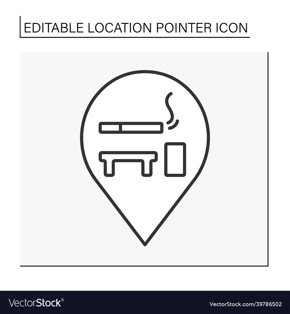 Pointer line icon Vector Image Pointer line icon