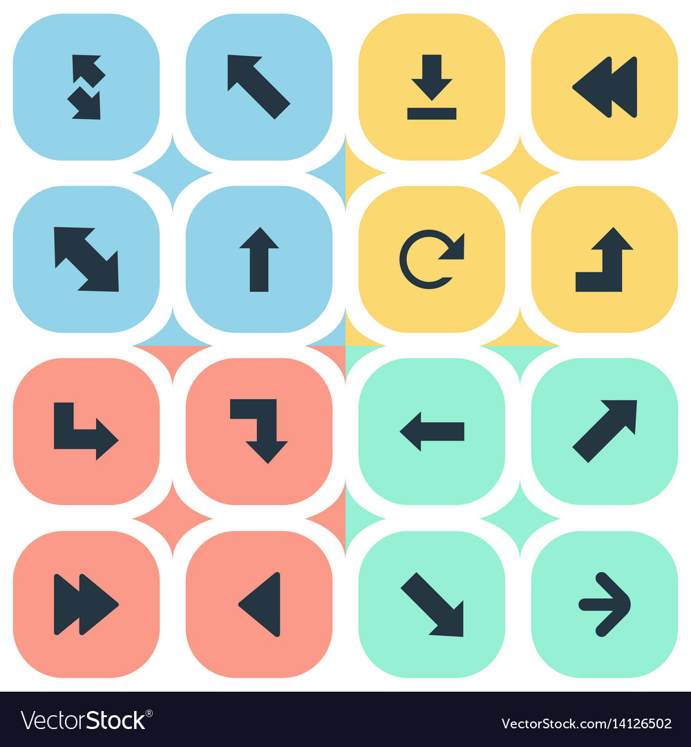 Set von einfachen Cursor-Symbolen