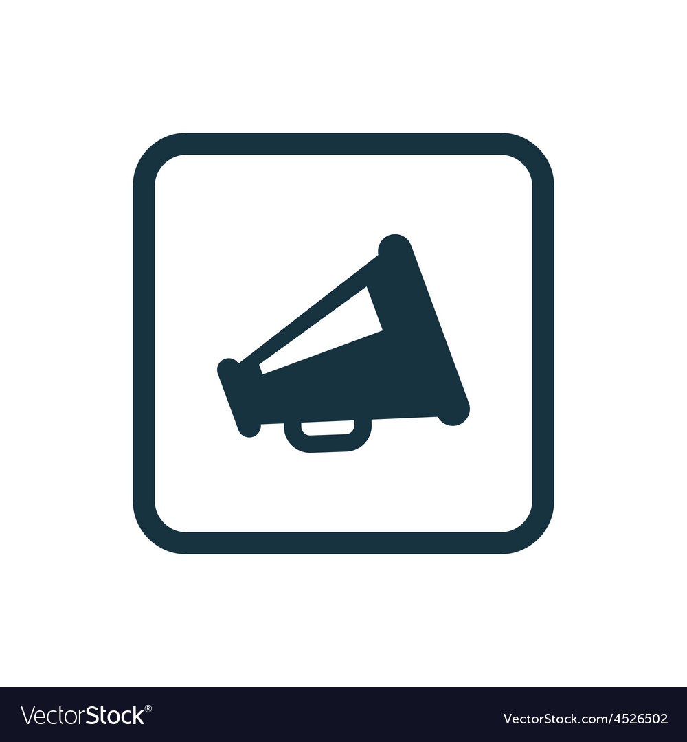 Speaker icon rounded squares button
