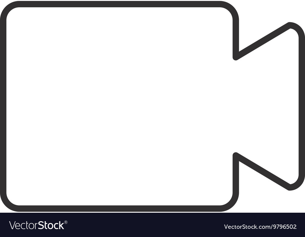 Video camera isolated icon design