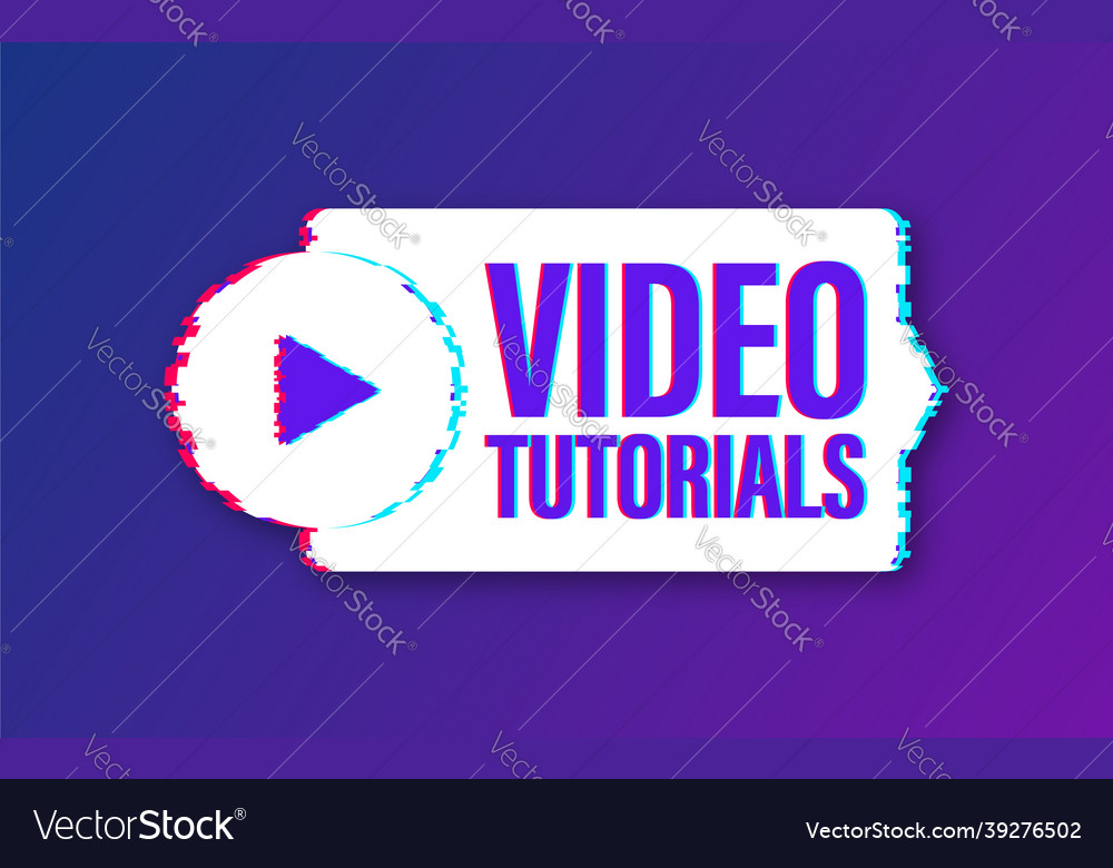 Video tutorials icon concept study and learning