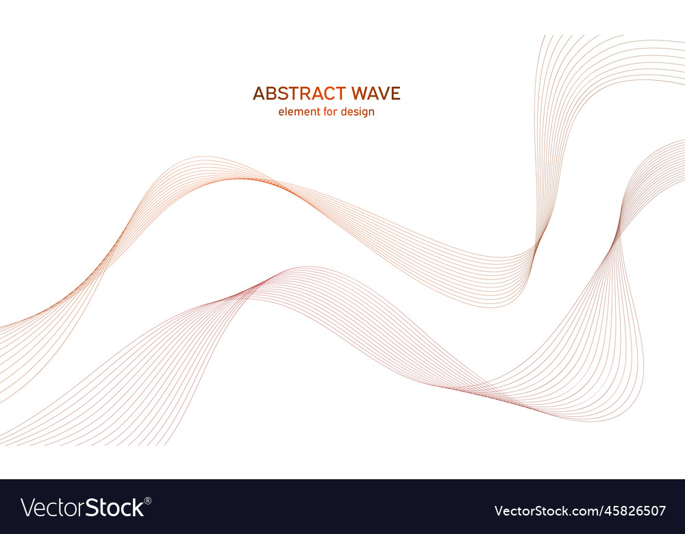 Abstract colorful wave element for design