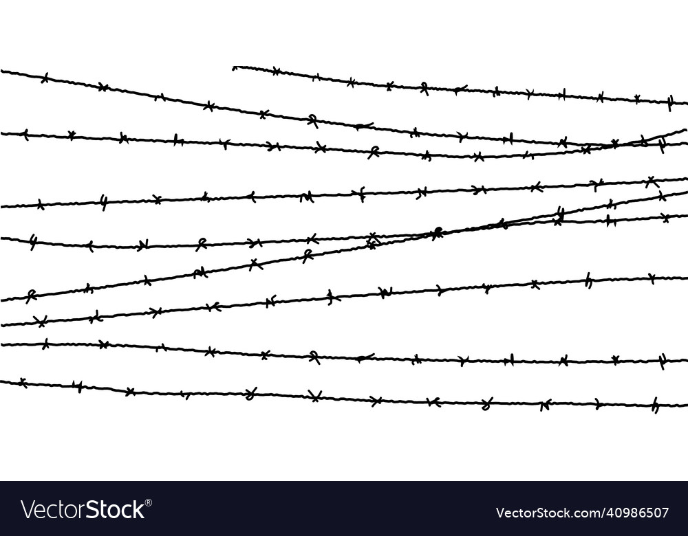 Barbed wire fence barbwire border chain