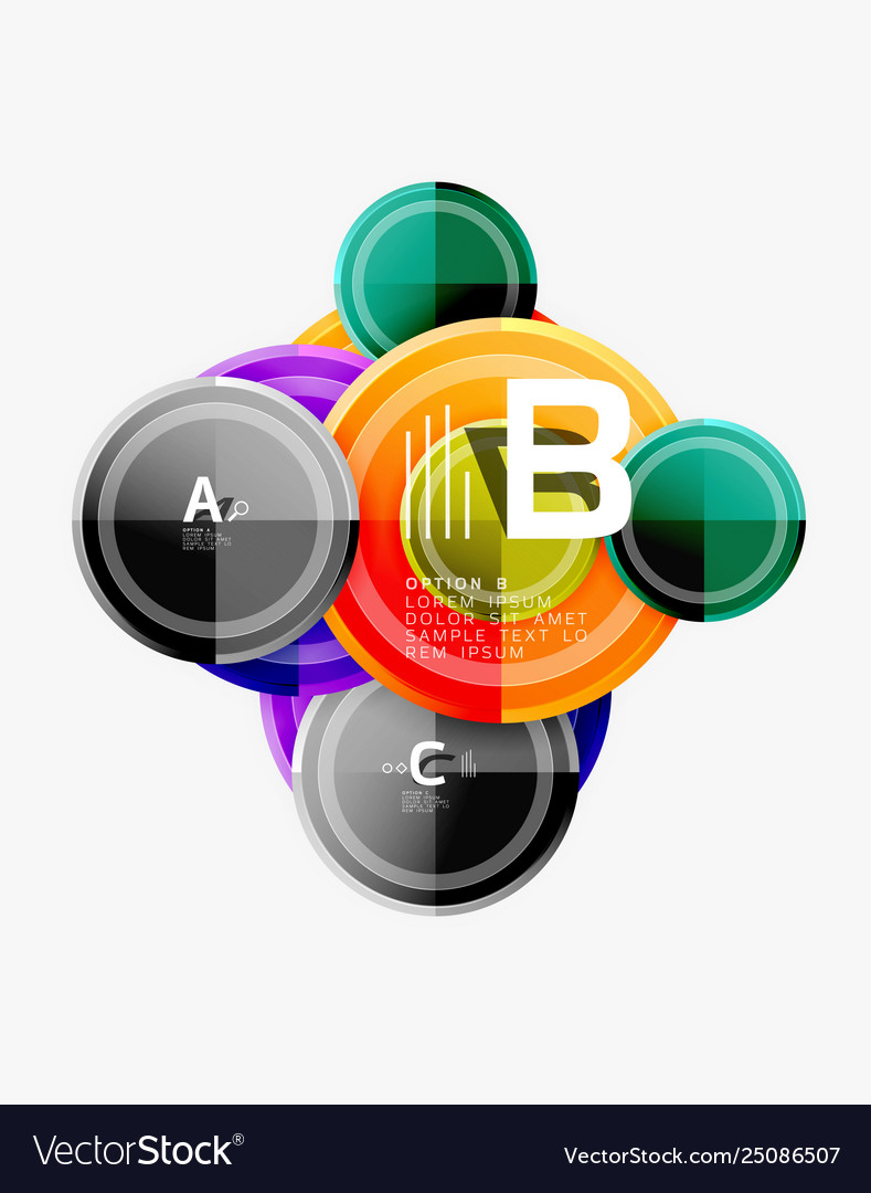 Circular pattern abstract circles composition Vector Image Circular pattern abstract circles composition