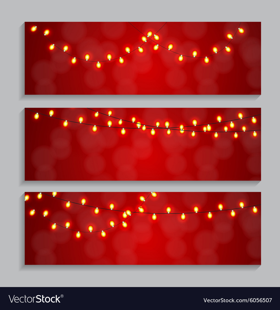 Glowing String Lights Background