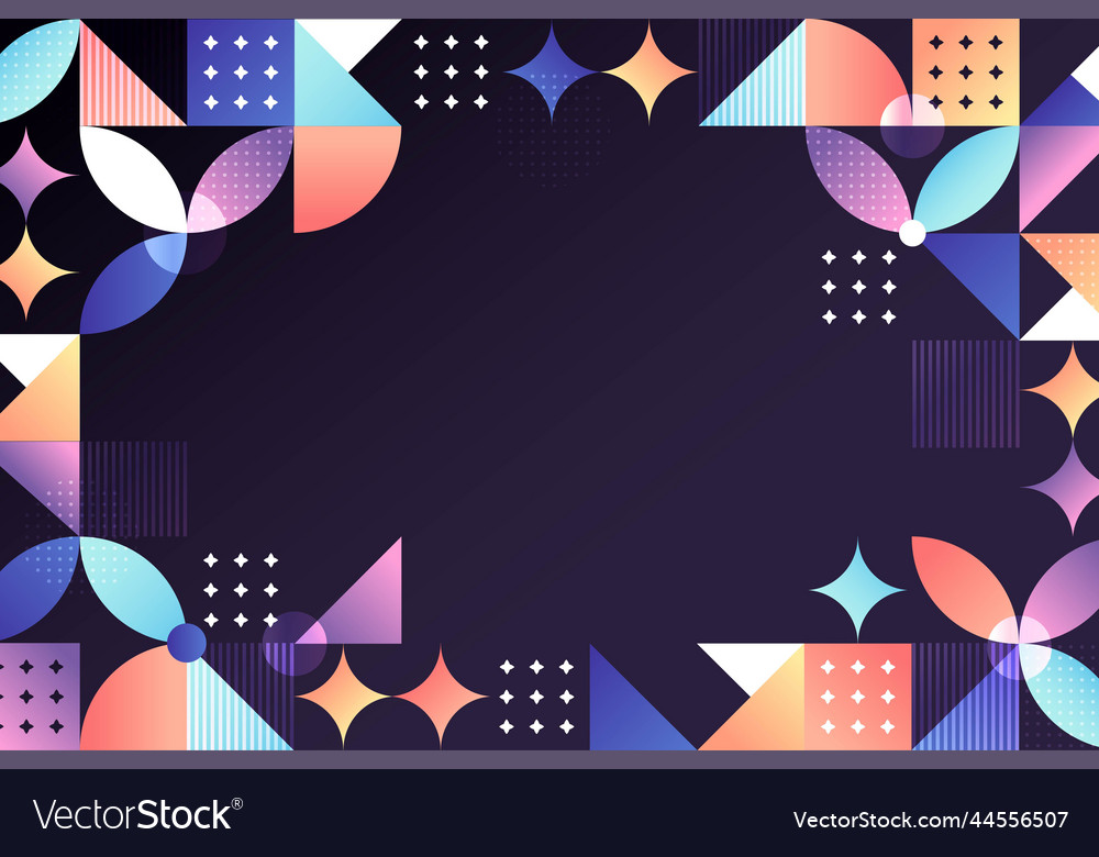 Gradient geometric background design
