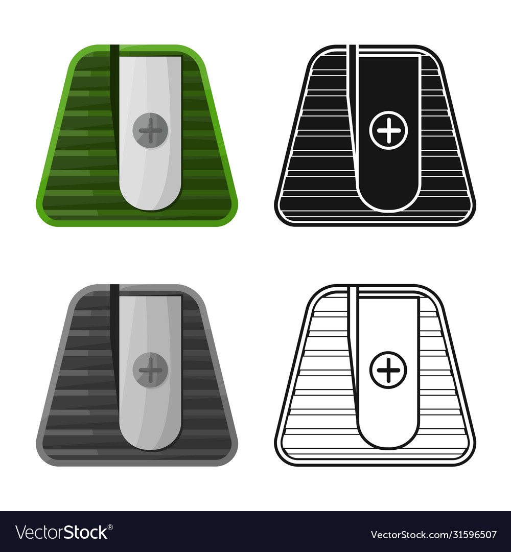 Isolated object sharpener and sharpen symbol