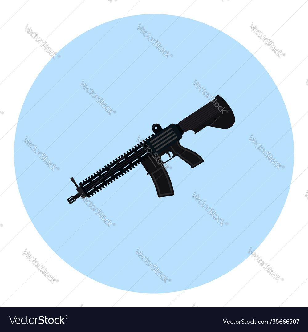 Mk416 gun rifle on a white background