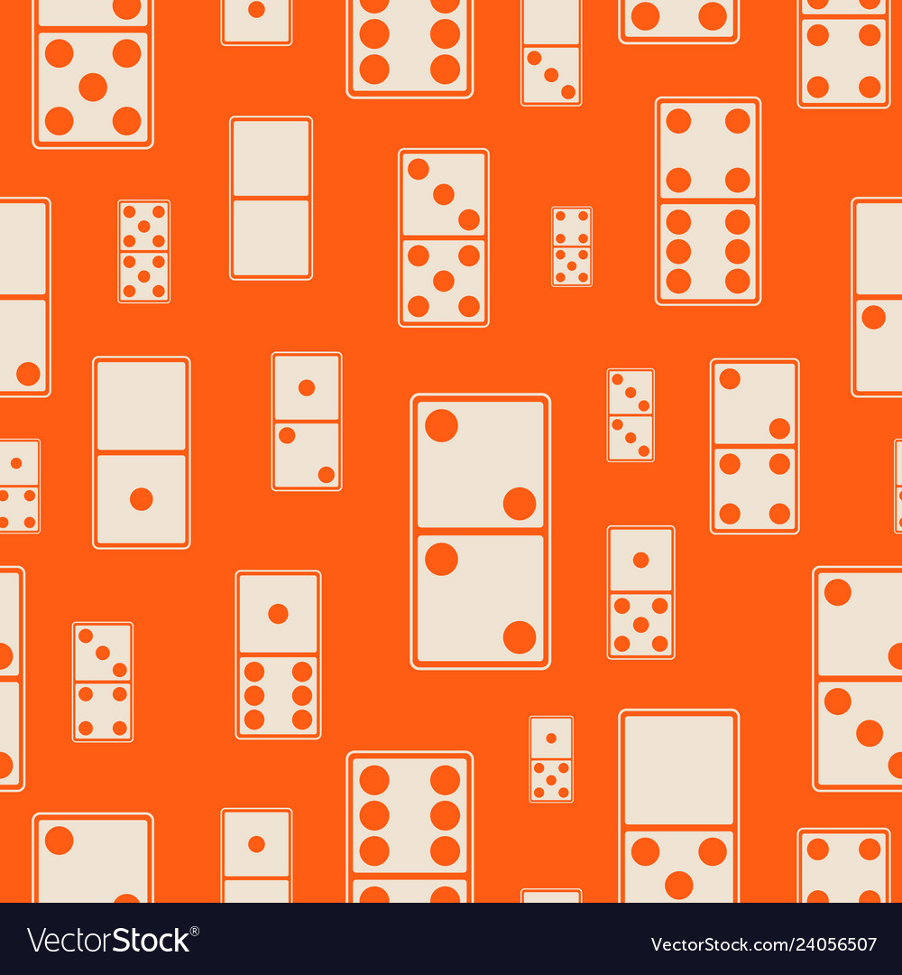 Seamless pattern with dominoes