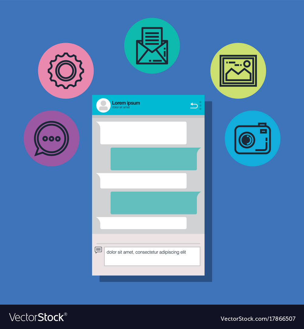 Smartphone with applications menu