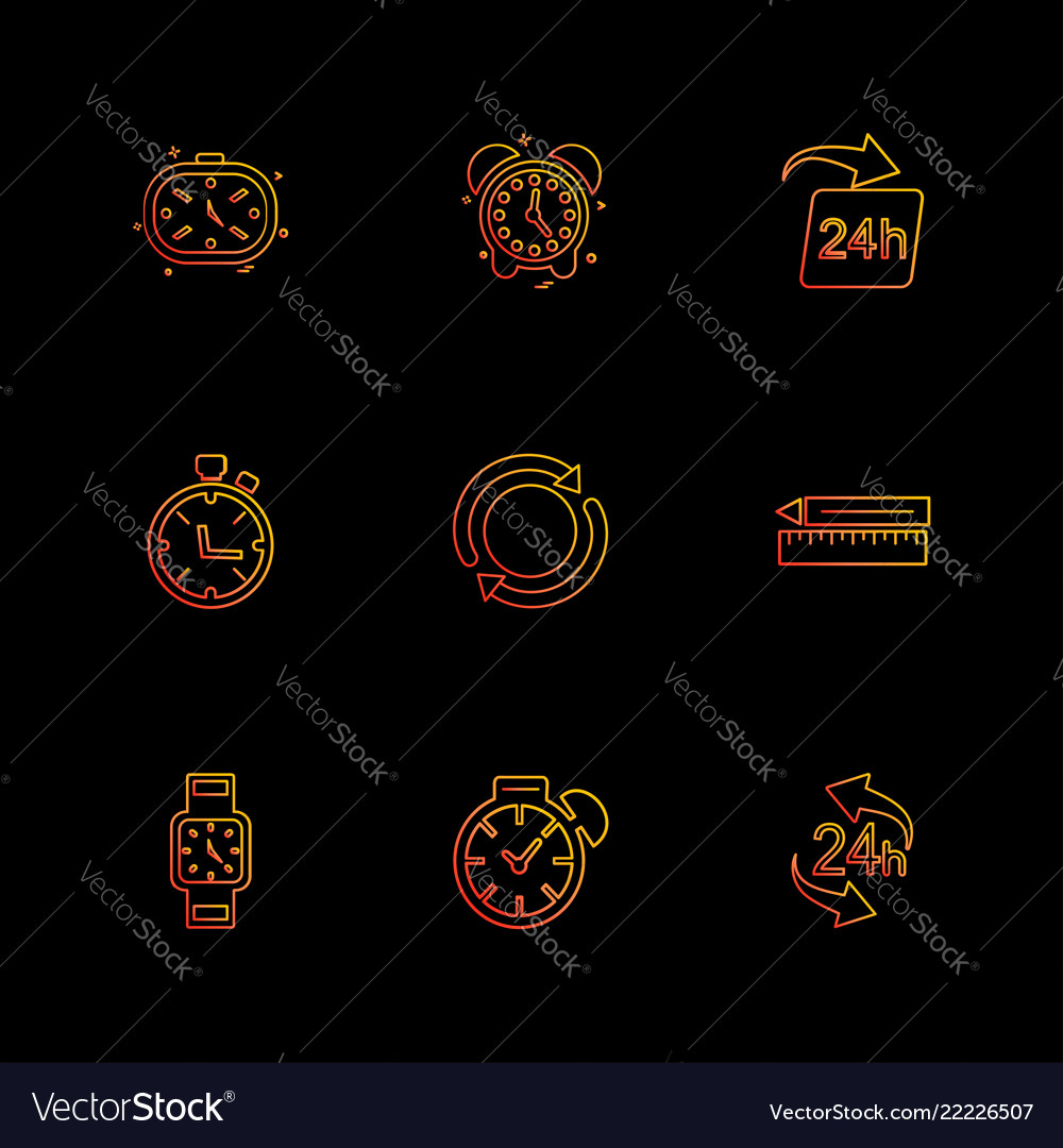 Time watch clock alarm times timer eps