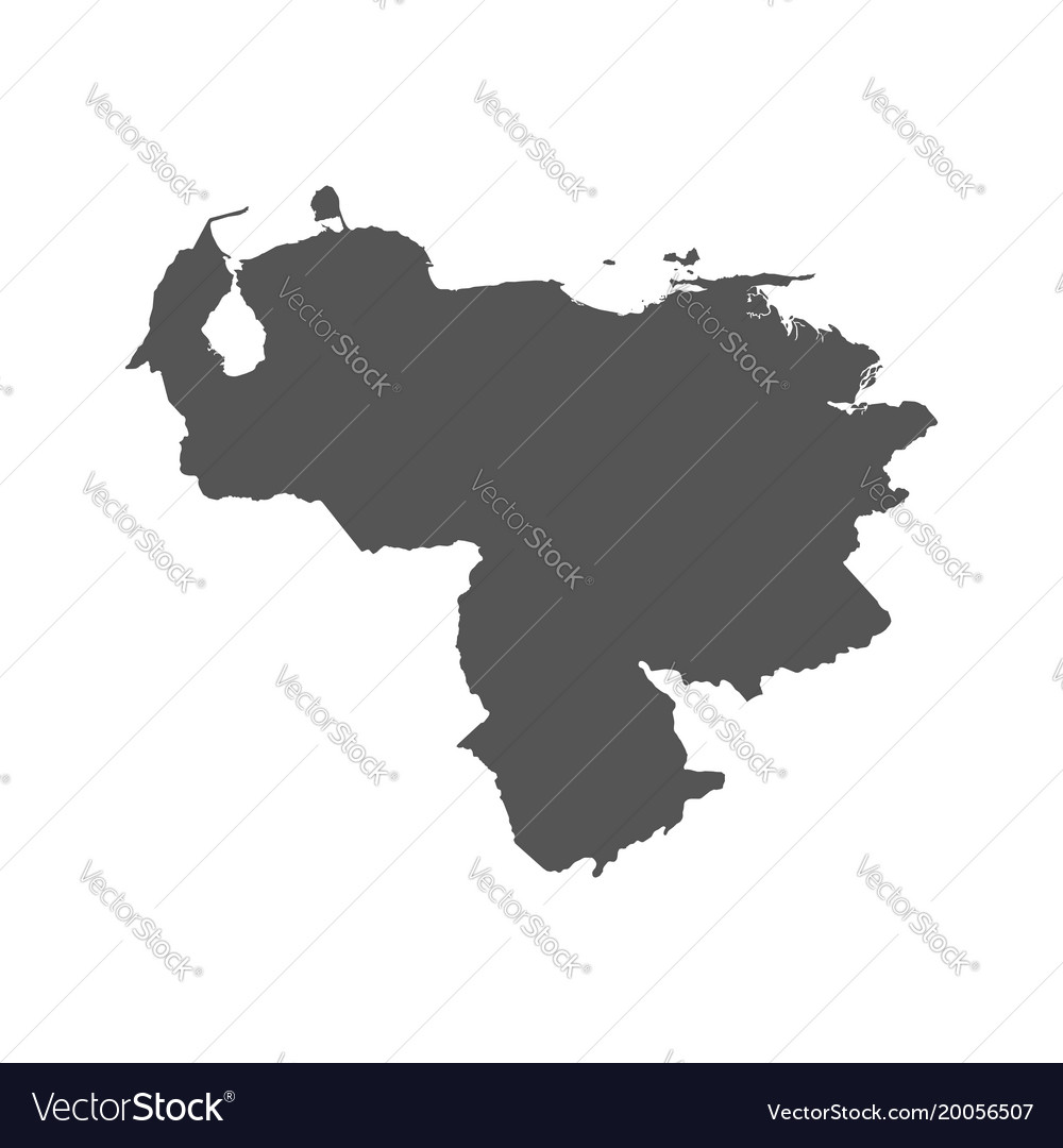 Venezuela map black icon on white background