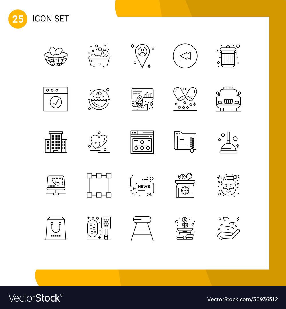 25 universal lines set for web and mobile