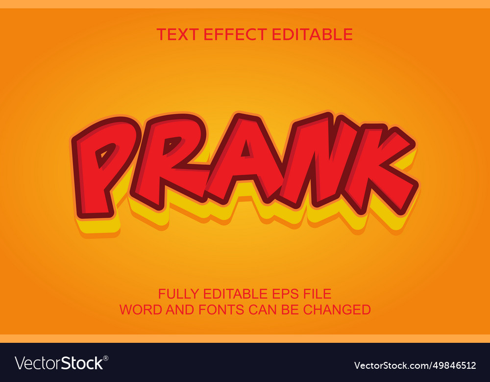 3d text effect prank editable