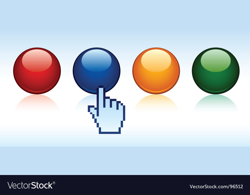 Colorful Buttons and Cursor