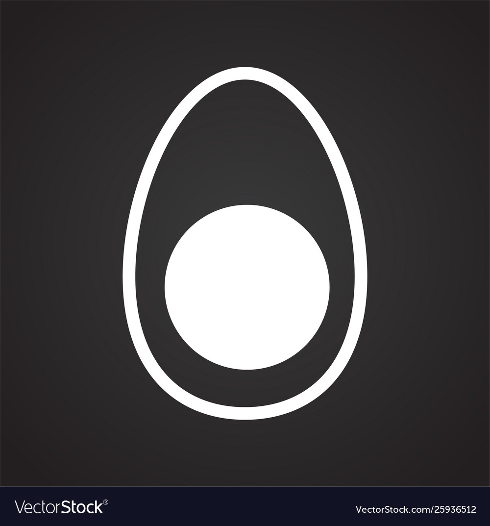 Egg related icon on background for graphic and web