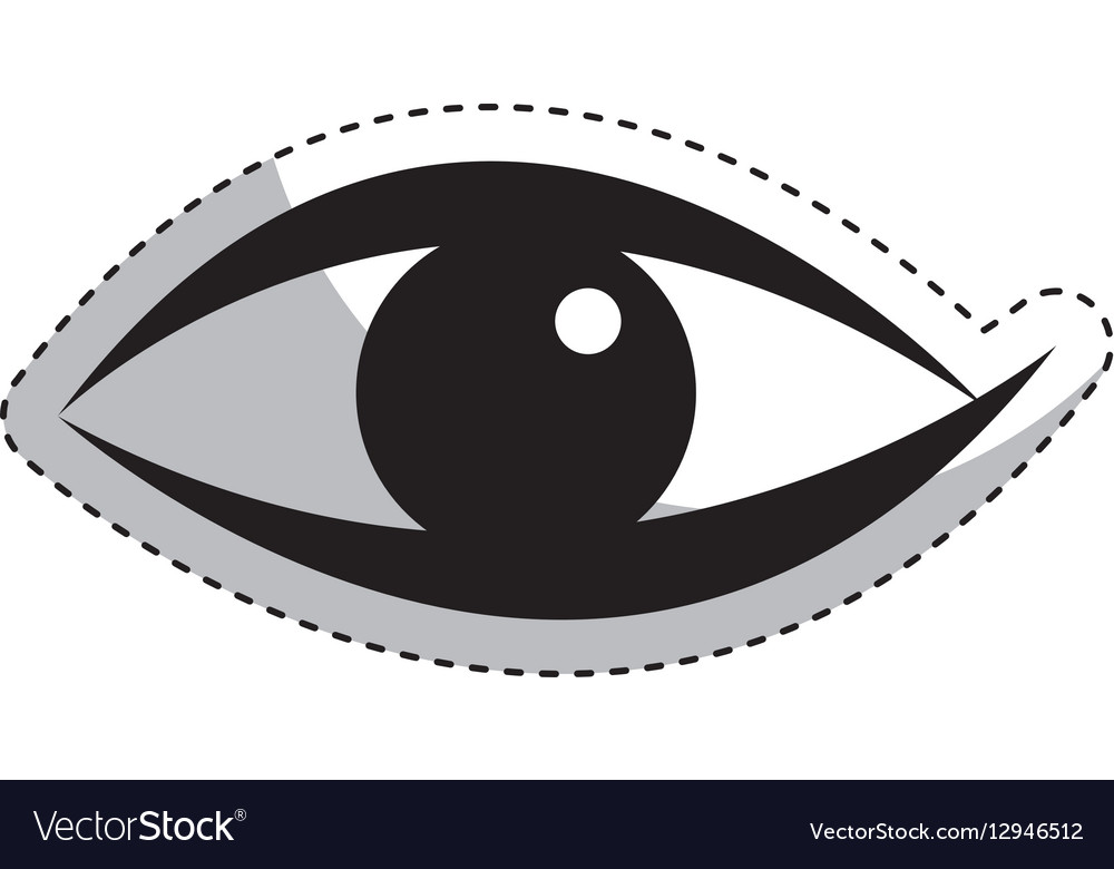 Eye human sign isolated icon