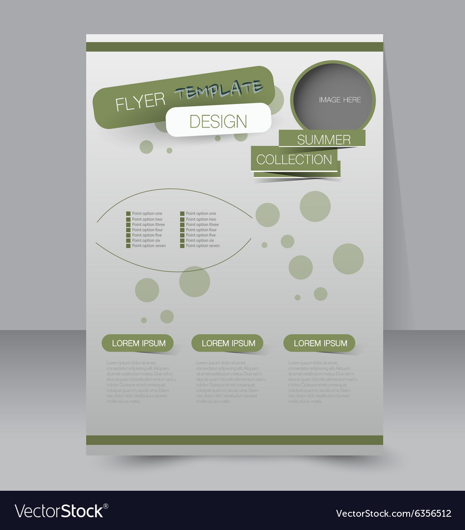 Flyer Template Business Brochure Editable A4 Vector Image