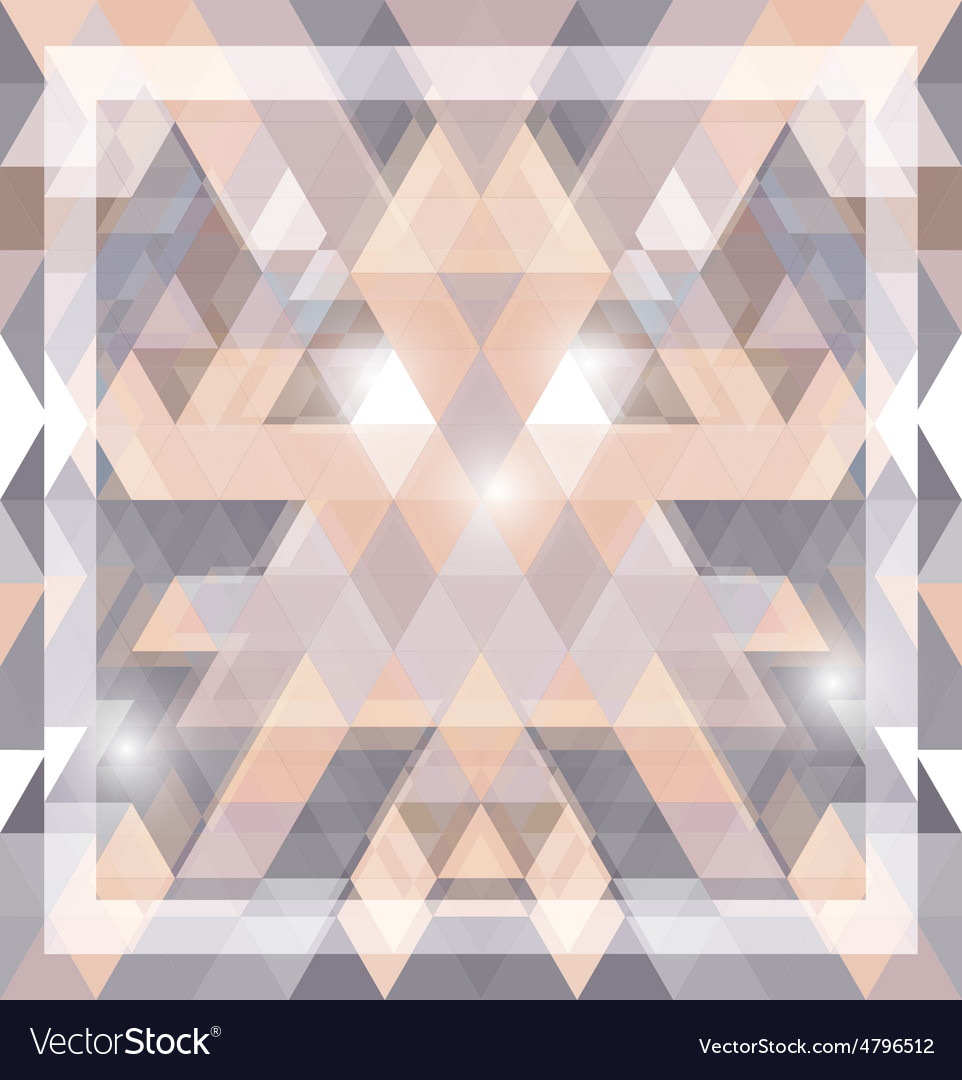 Geometric shining pattern with triangles