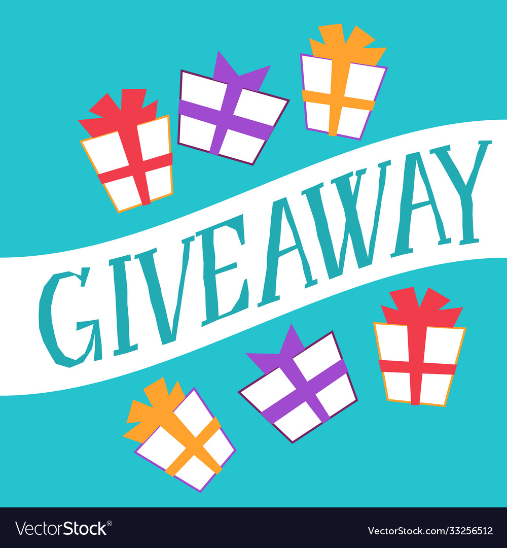 Social media contest giveaway and special offer Vector Image