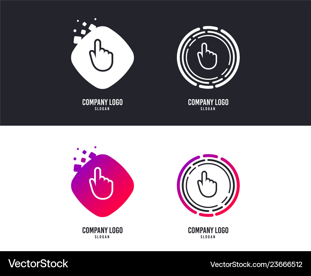 Hand cursor sign icon pointer symbol Royalty Free Vector