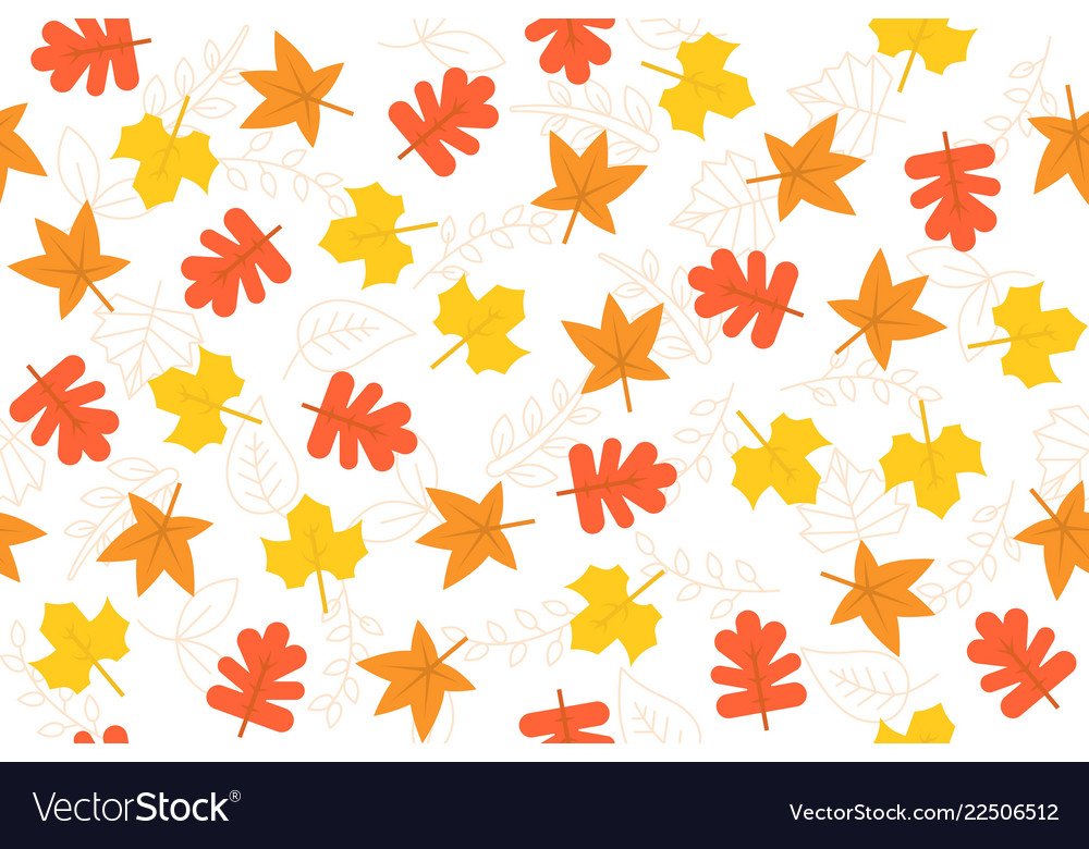 Leaves seamless pattern for use as wrapping paper