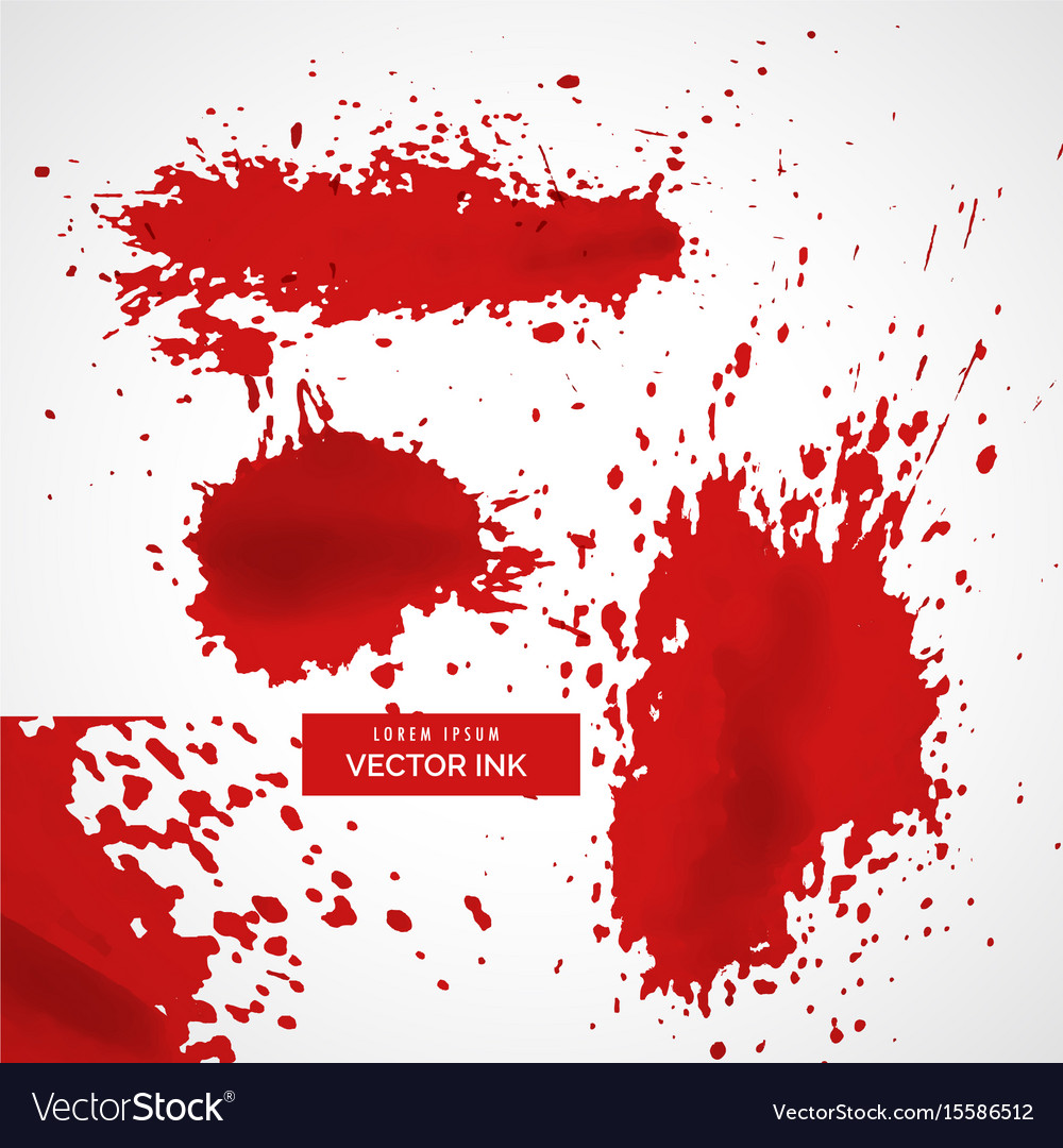 Red Ink Splatter Texture