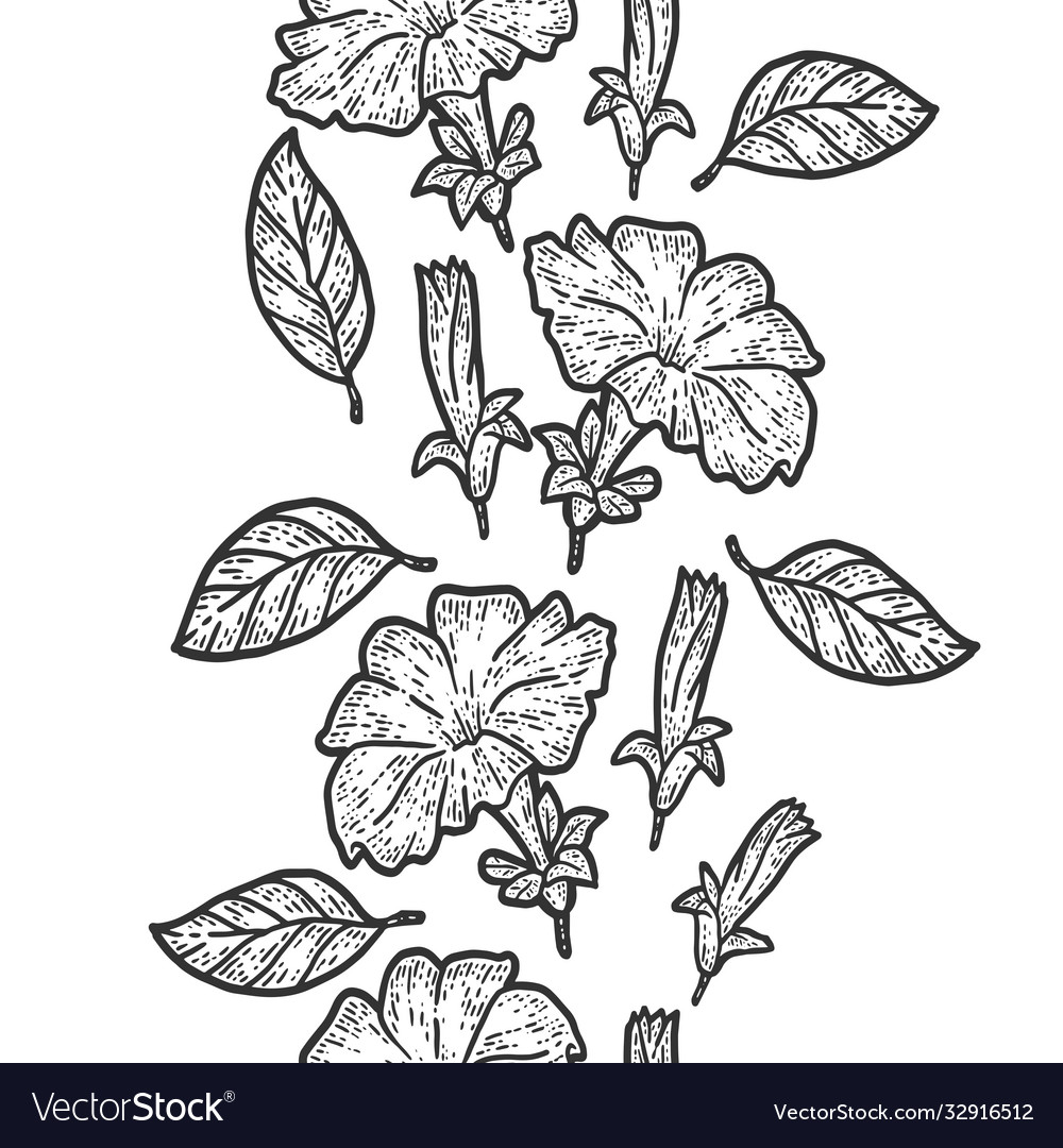 Seamless pattern vertically line flowers vector image Seamless pattern vertically line flowers