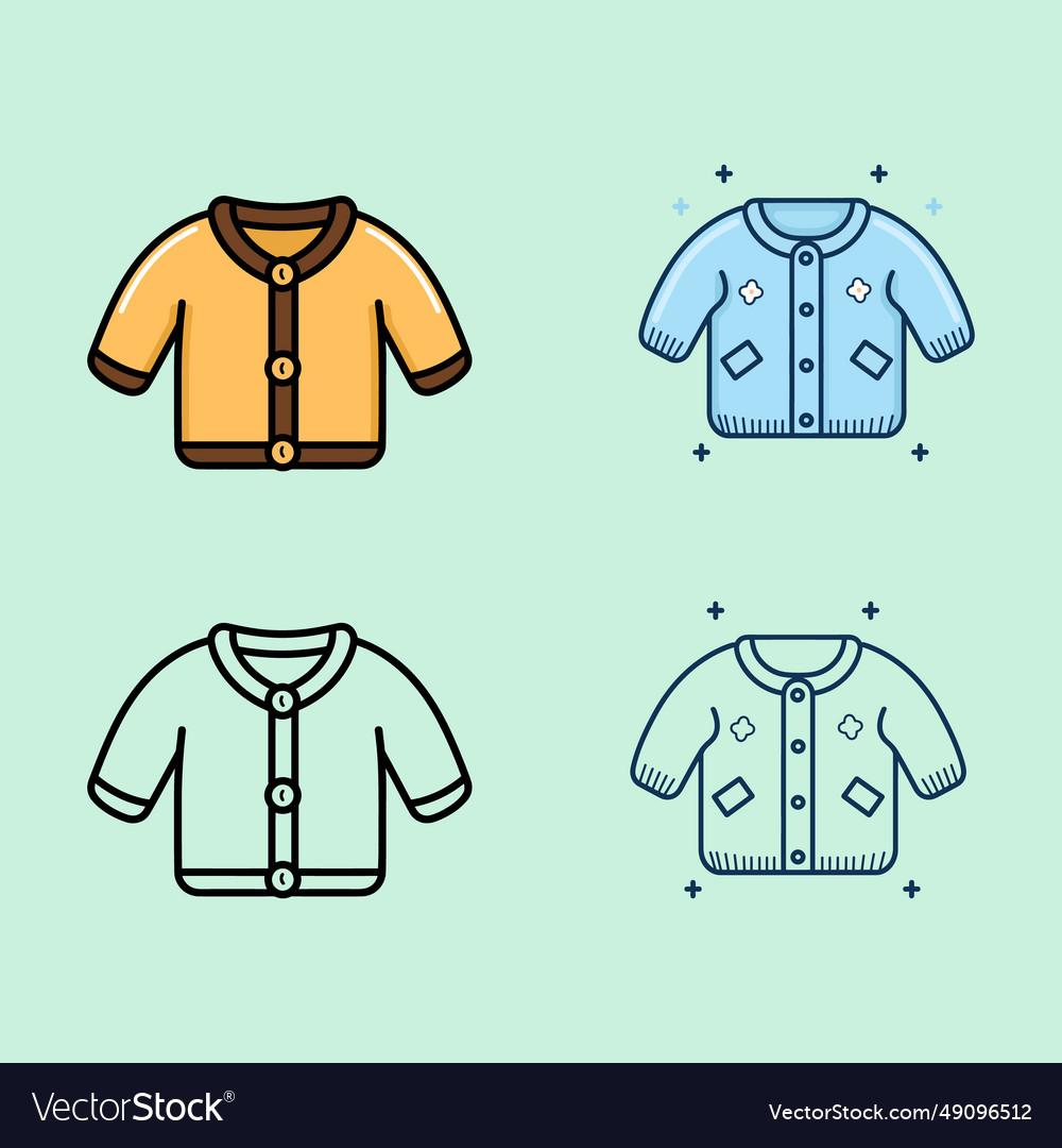 Tiny cardigans for cuties Royalty Free Vector Image