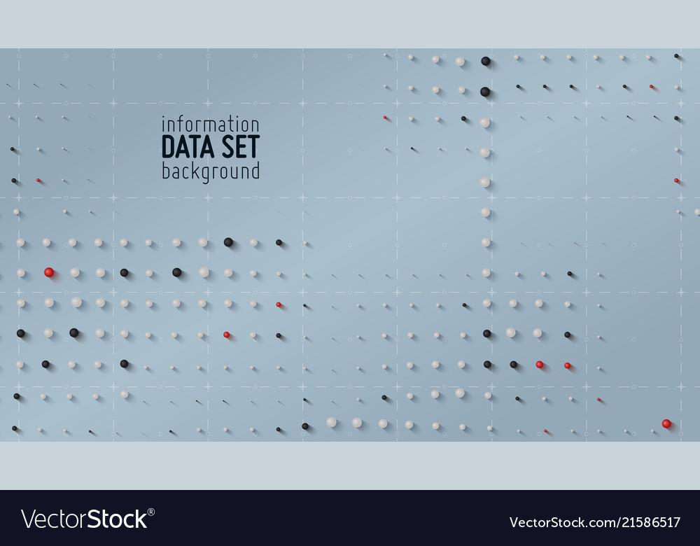 Abstract data sorting visualization vector image Abstract data sorting visualization