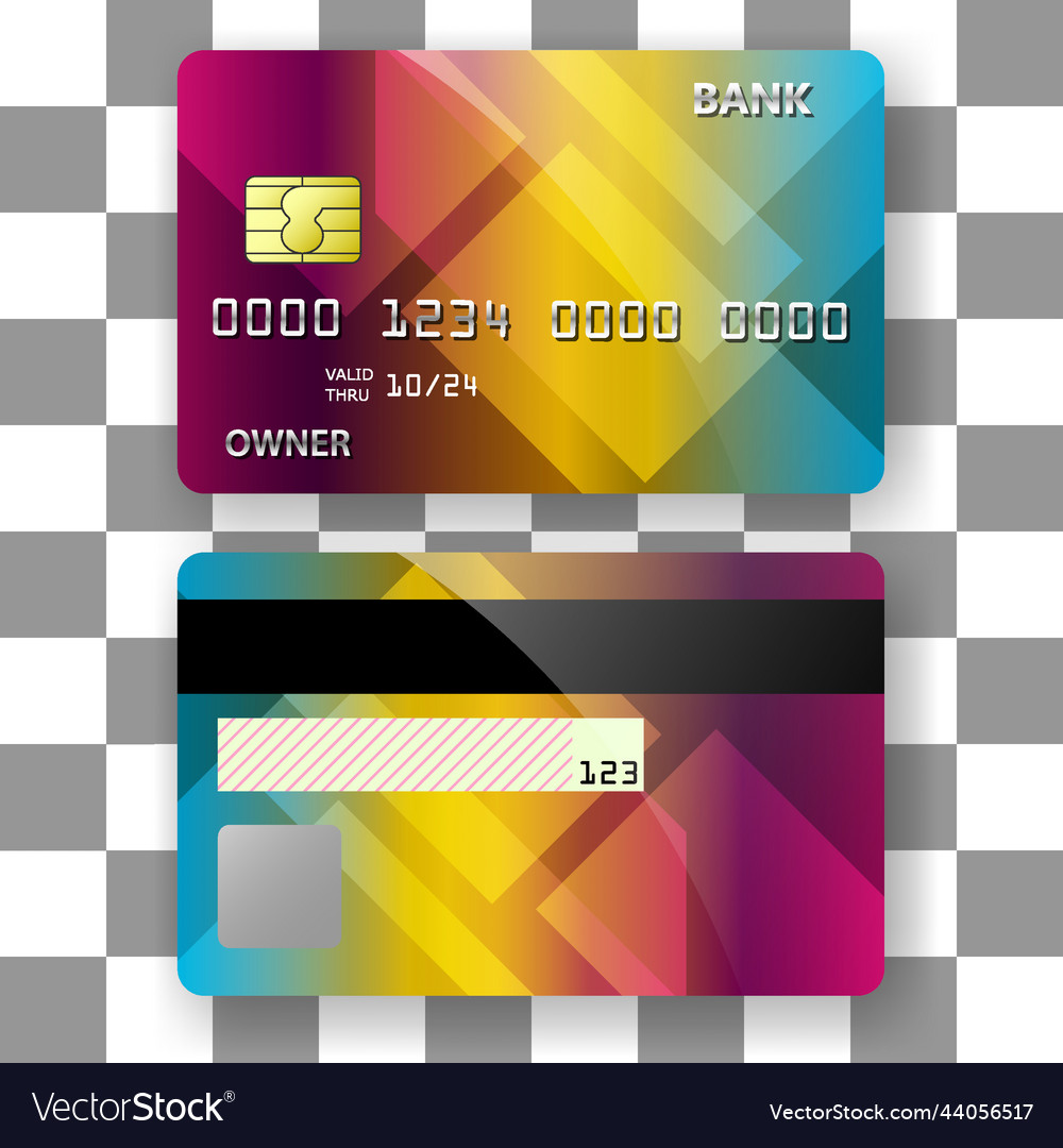 Banking card template background 3d texture stack