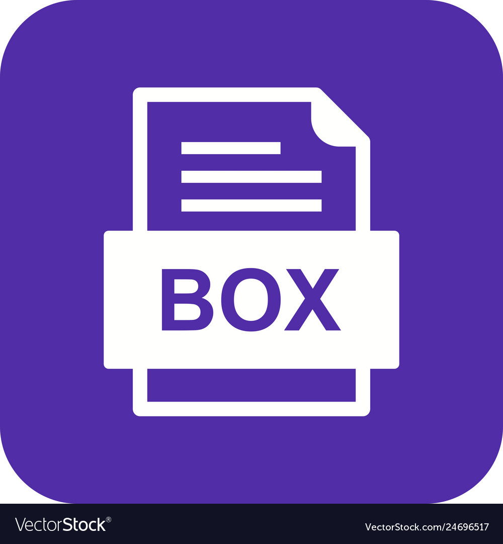 Box file document icon