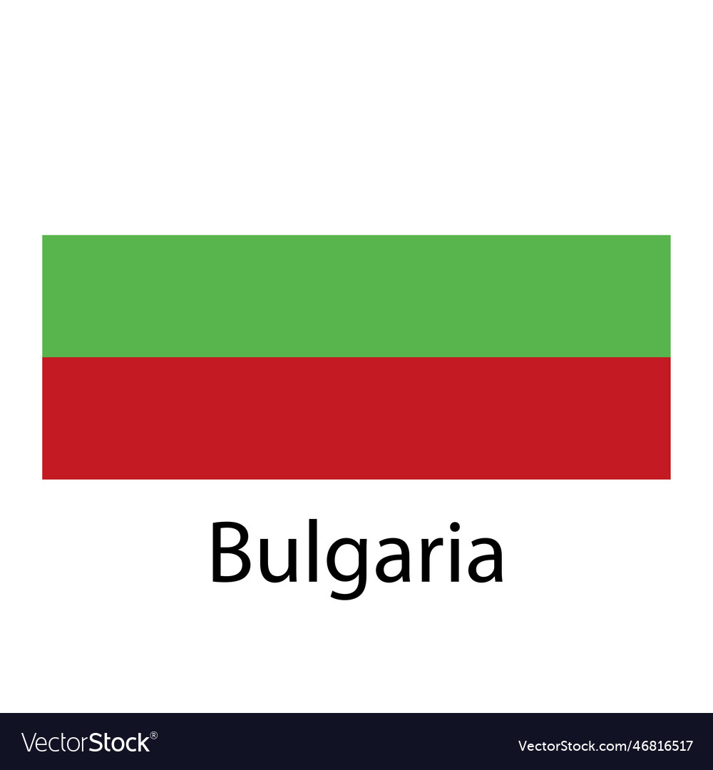 Bulgaria national flag Royalty Free Vector Image