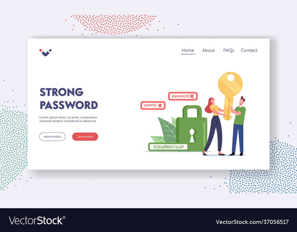 Data protection landing page template tiny