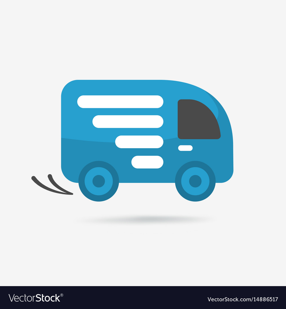 Delivery car shipping icon Royalty Free Vector Image