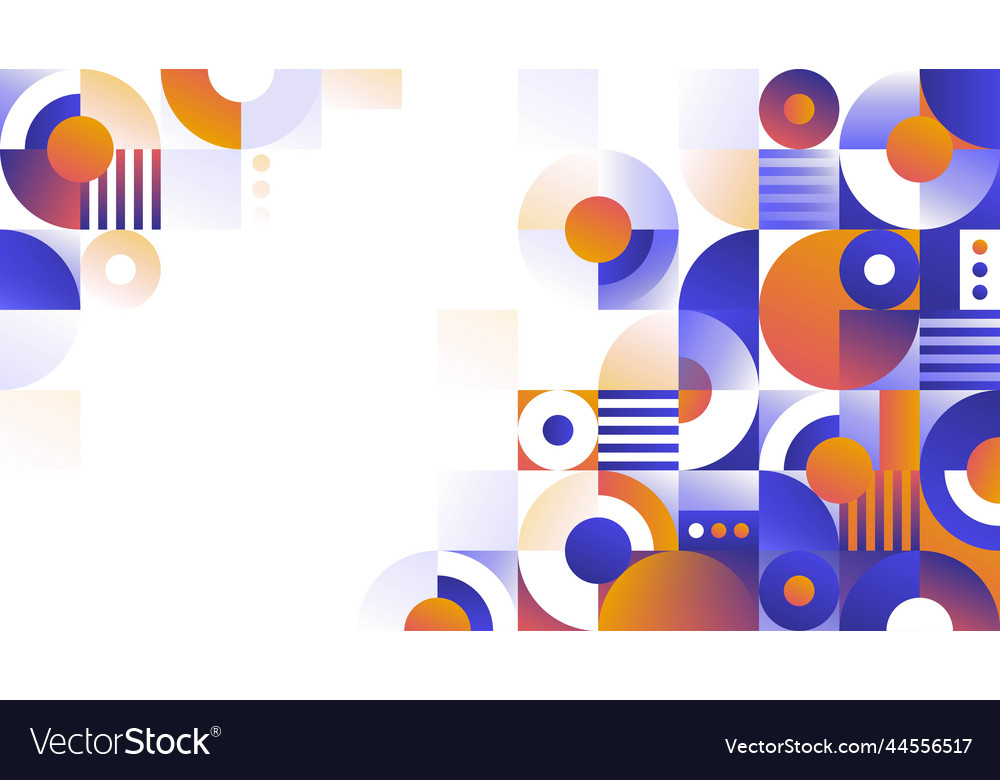 Gradient geometric background design
