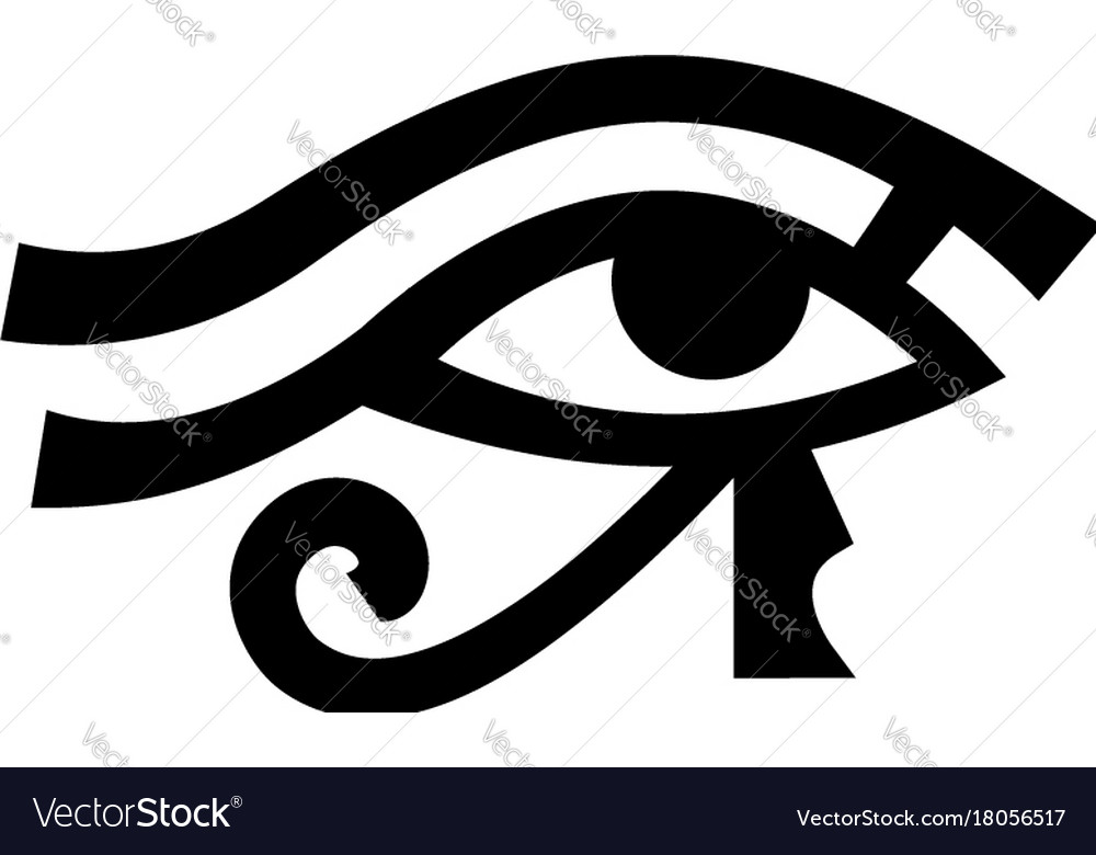 Horus eye wadjet Royalty Free Vector Image - VectorStock