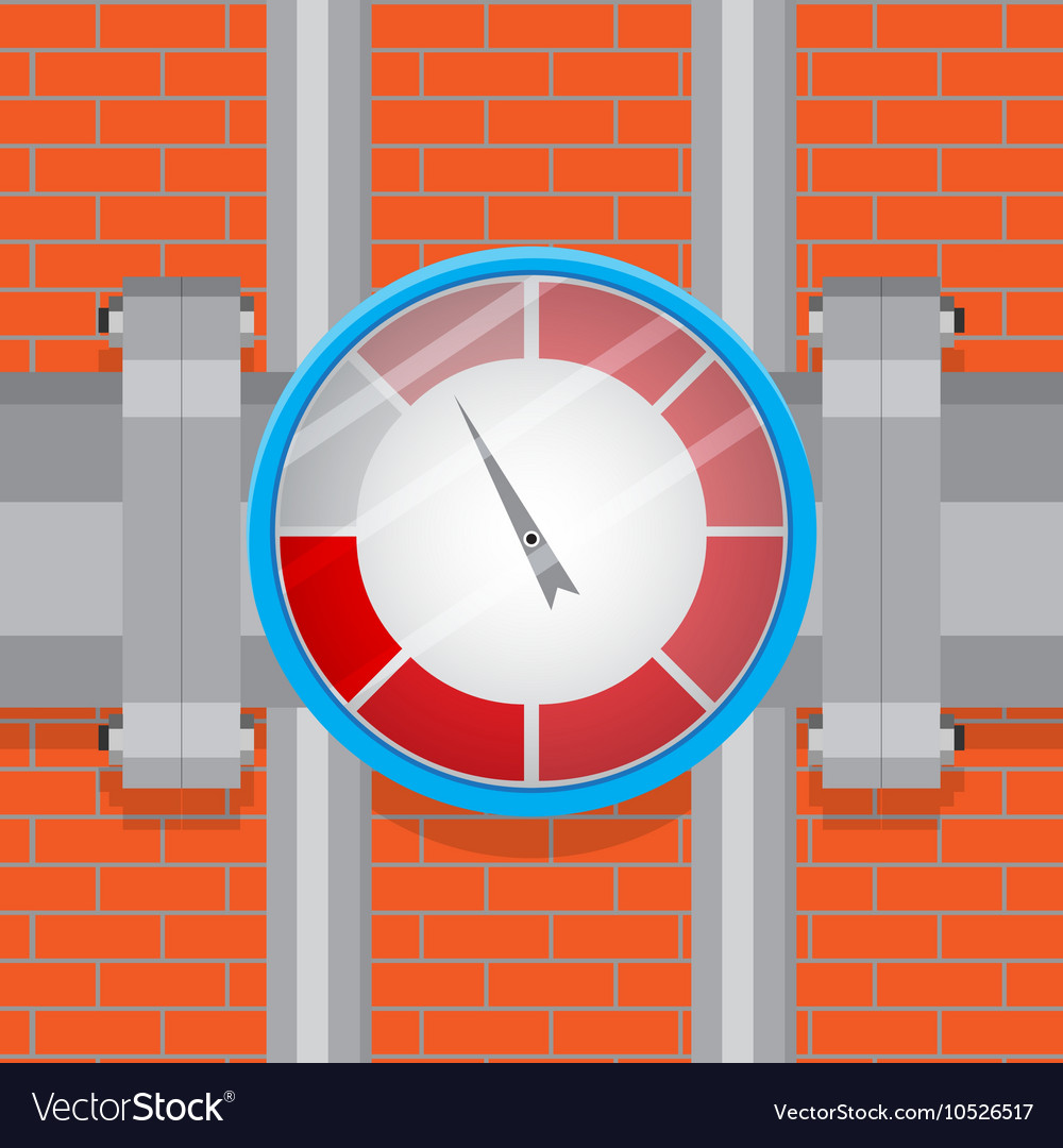 Indicator on the pipe with spectrum