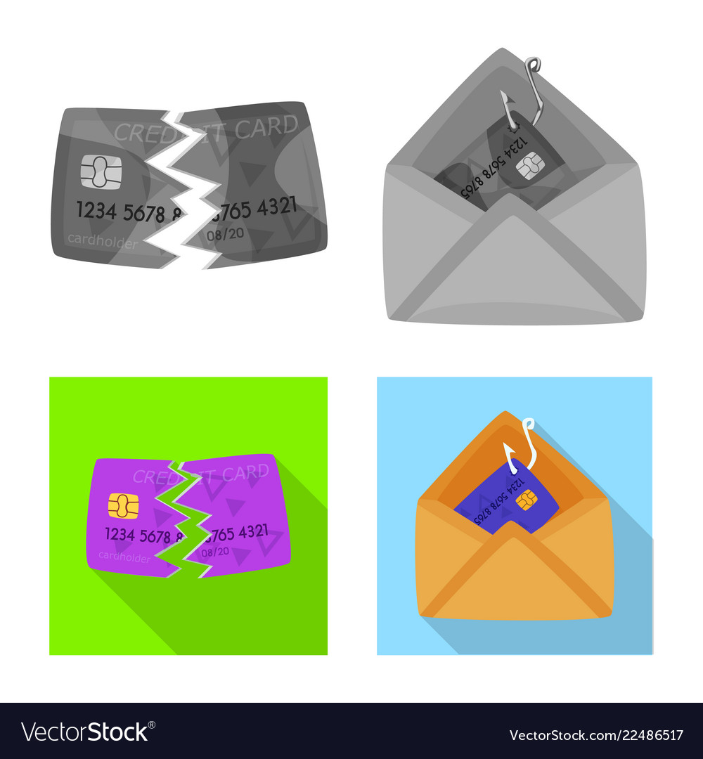 Isolated object of virus and secure logo set