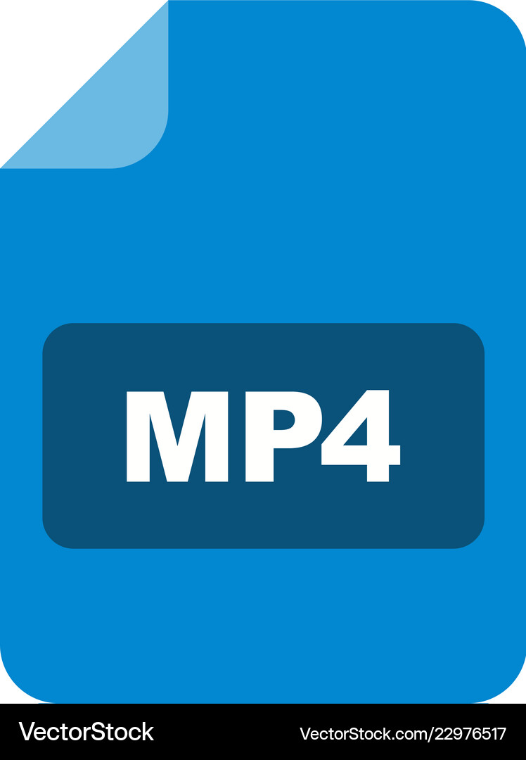 Mp4 icon Royalty Free Vector Image - VectorStock