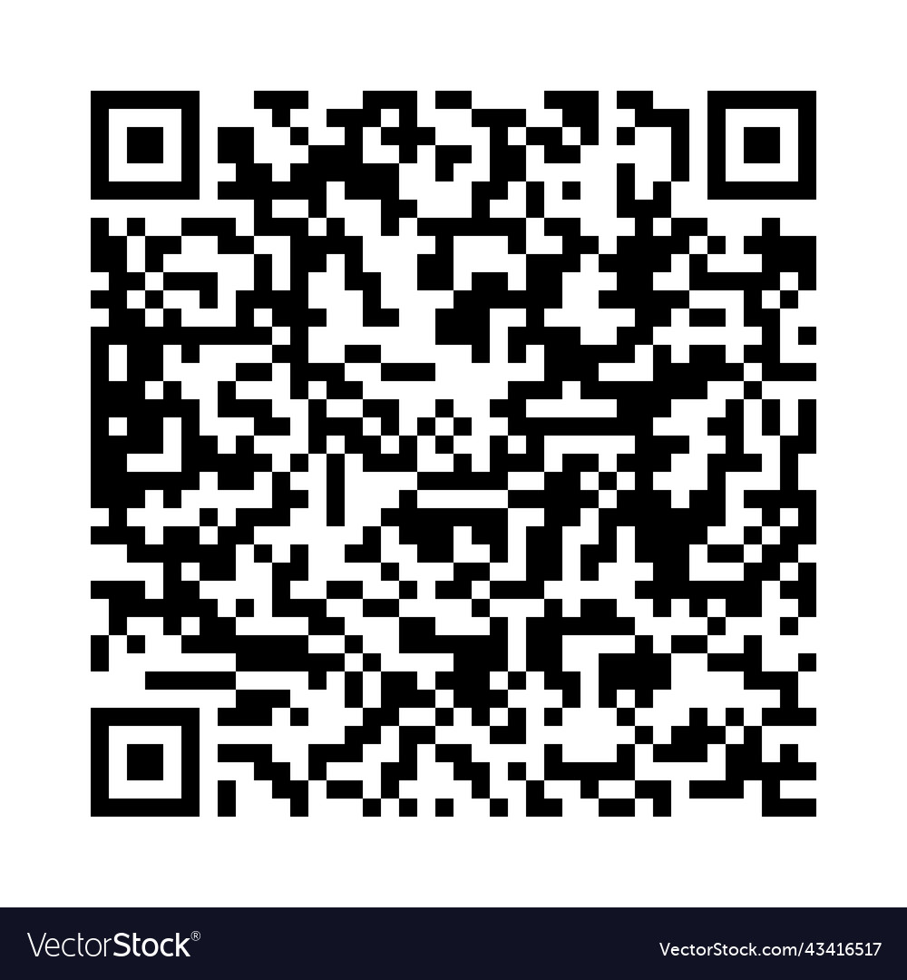 Qr code vector image Qr code